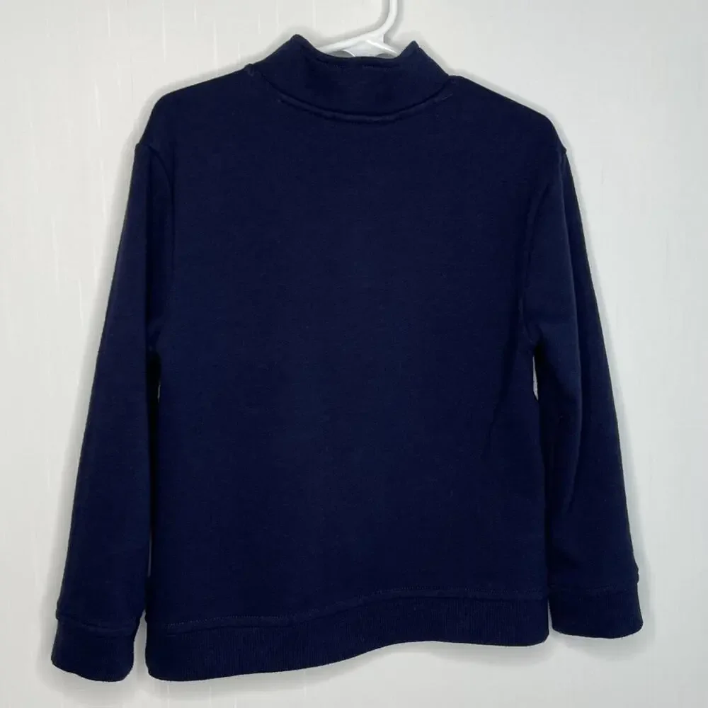 Janie And Jack Quarter Zip Striped Sweatshirt Size 4